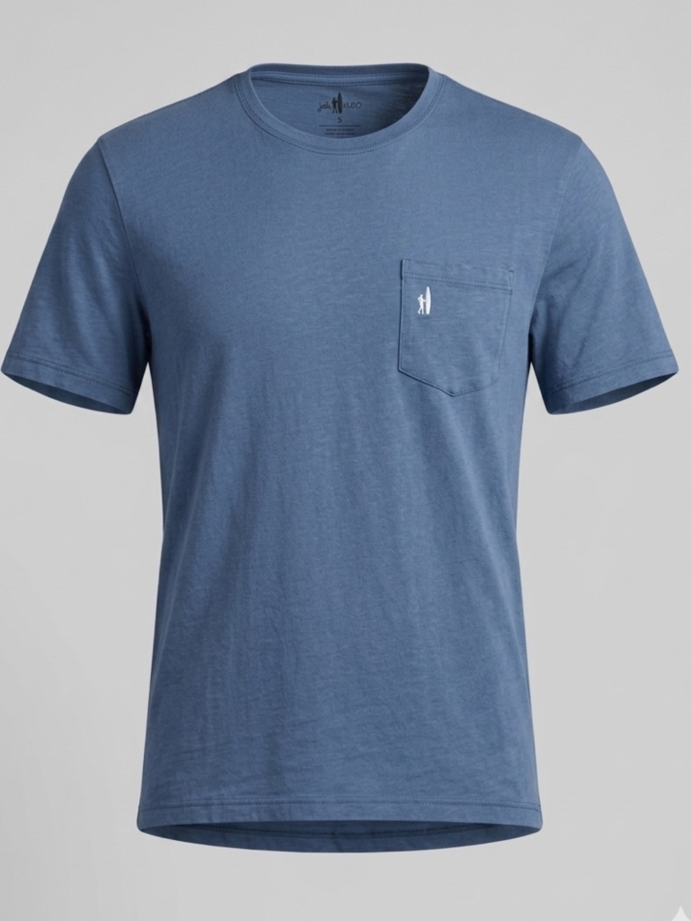 Johnnie-O Men's Small Dusty Blue Short Sleeve 100% Cotton Pocket T-Shirt